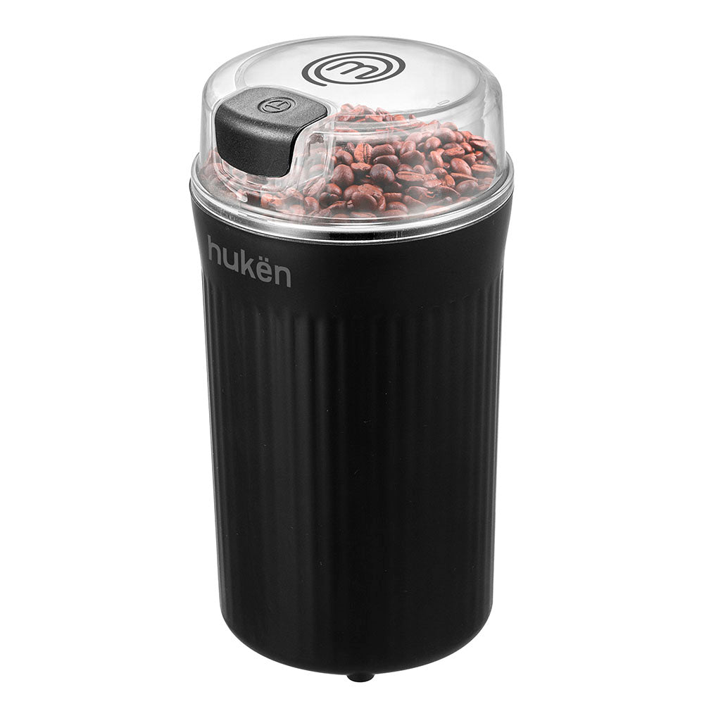 Molino de Café y Especias Eléctrico GRINDPRO 60g | 150W | Aspas de Acero | Cable Desmontable | Negro Matte | Hukën x MasterChef