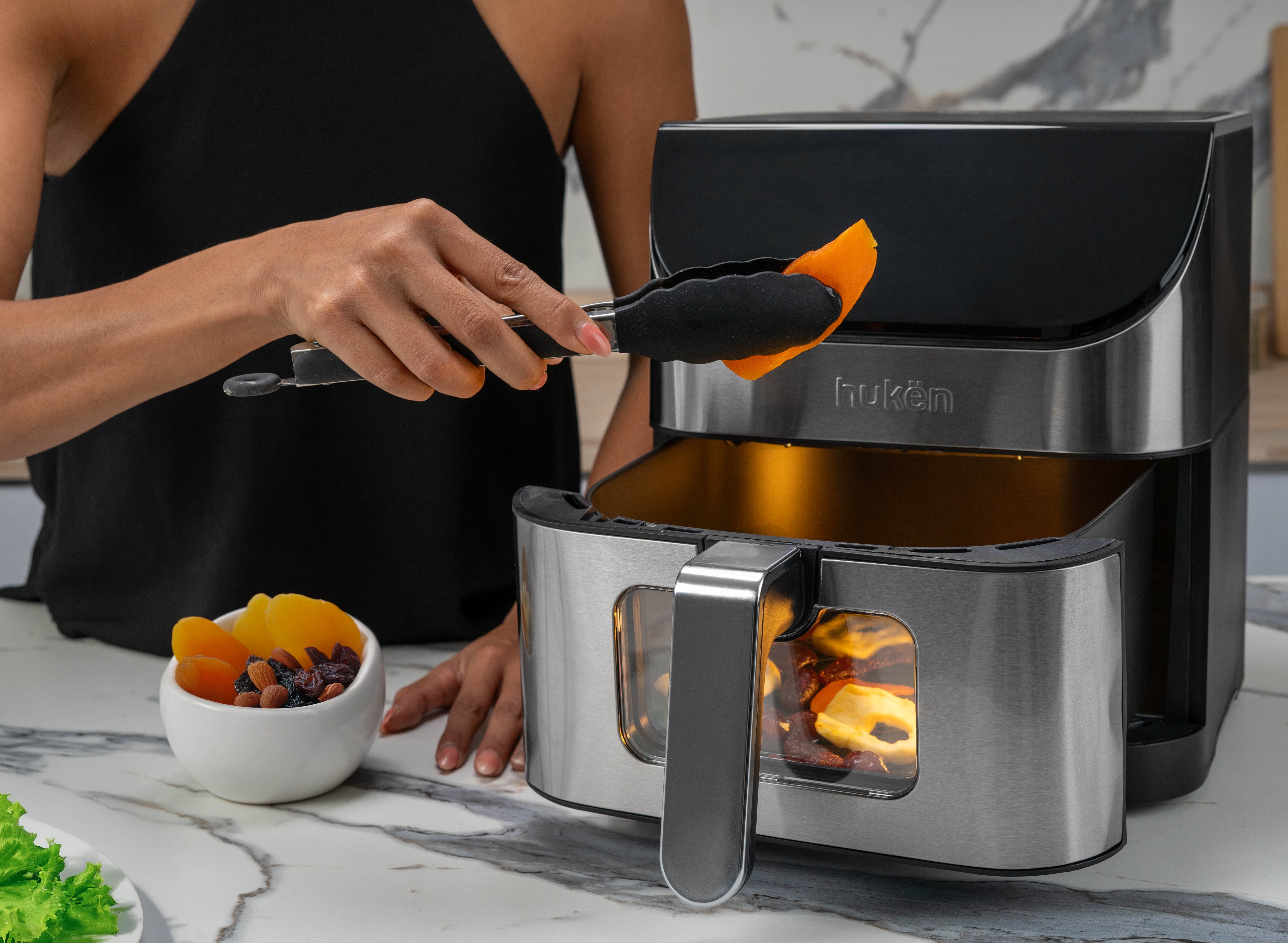 Freidora de Aire Easy-View 6L con Ventana y Luz Interna | Hukën x MasterChef