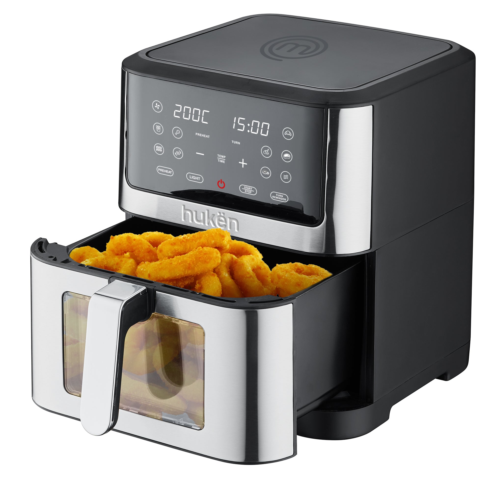 Freidora de Aire Easy-View 8L con Ventana y Luz Interna | Hukën x MasterChef