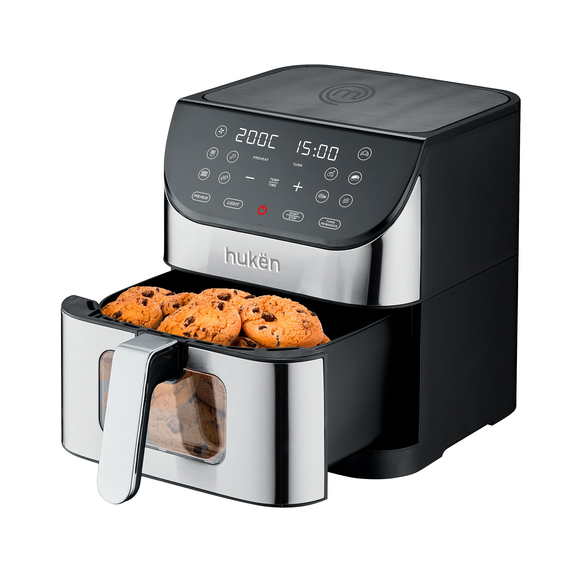Freidora de Aire Easy-View 6L con Ventana y Luz Interna | Hukën x MasterChef