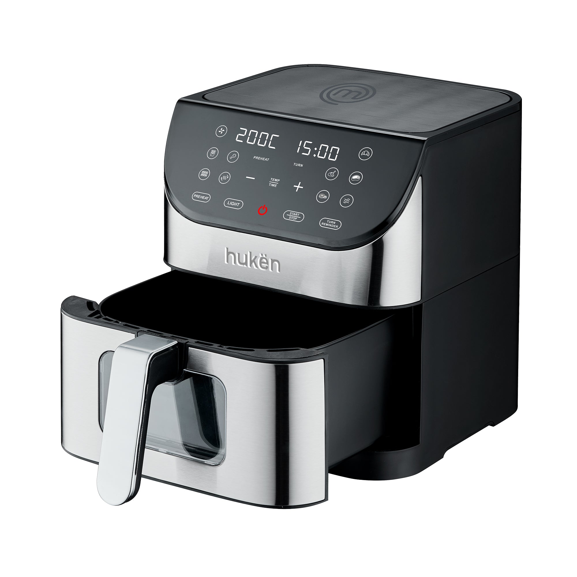 Freidora de Aire Easy-View 6L con Ventana y Luz Interna | Hukën x MasterChef