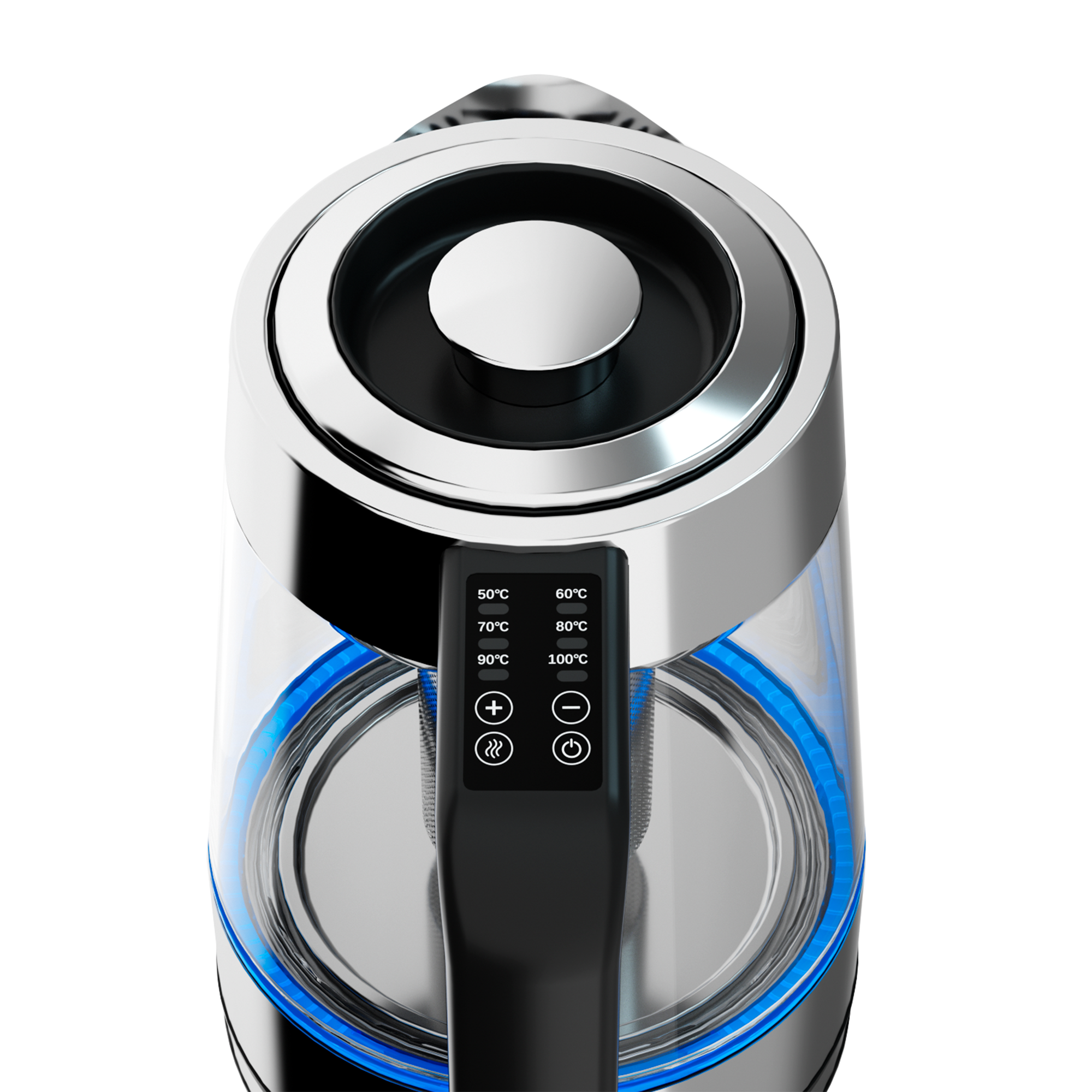 Tetera Eléctrica Heat-Select con LED y Control Digital | 6 Niveles de Temperatura | Hukën x MasterChef