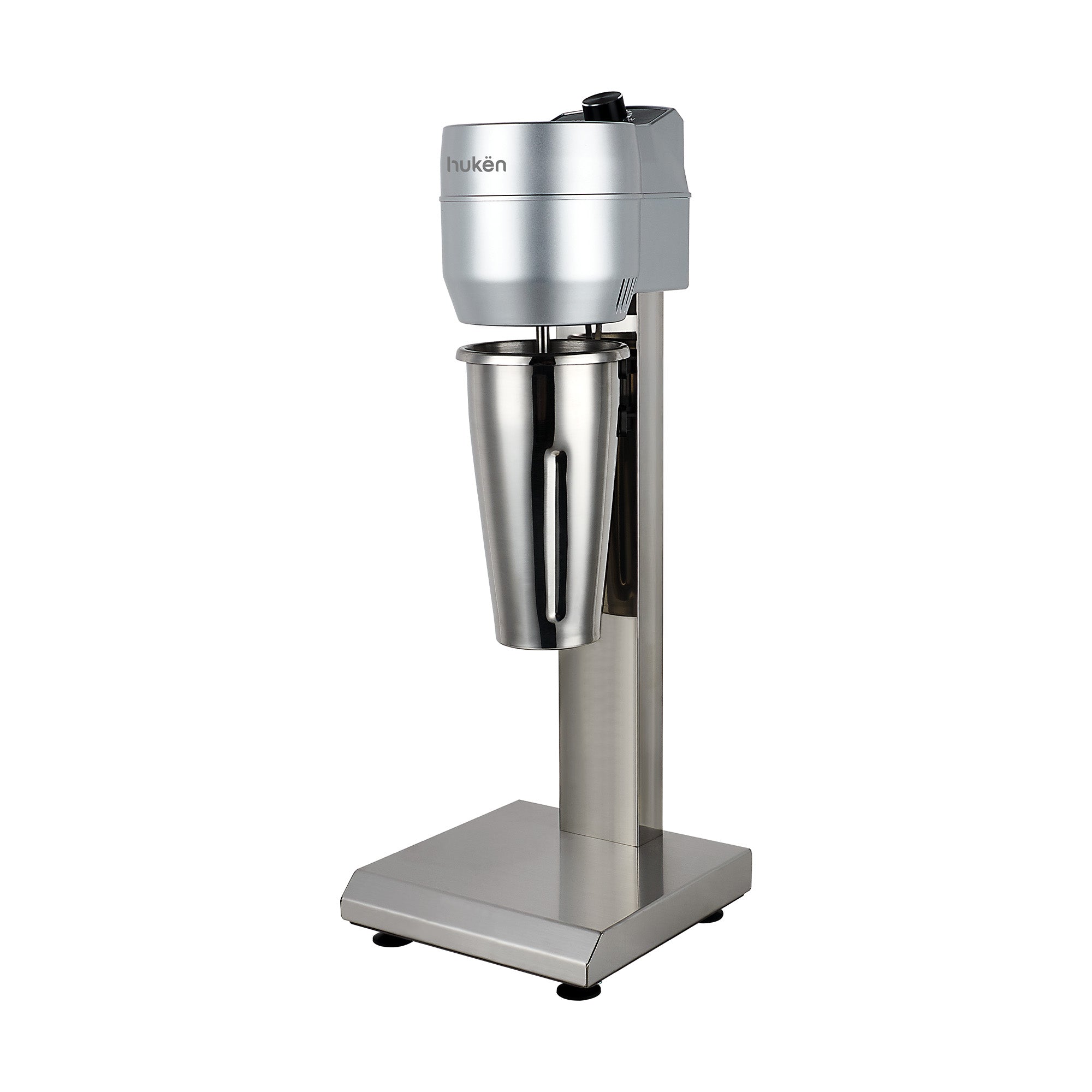 Fuente de Sodas SHAKEPRO 300W | Chocomilera y Batidora de Malteadas | Vaso Acero Inoxidable 450ml | Velocidad Continua | Activación Automática | Base Antideslizante | Hukën x MasterChef