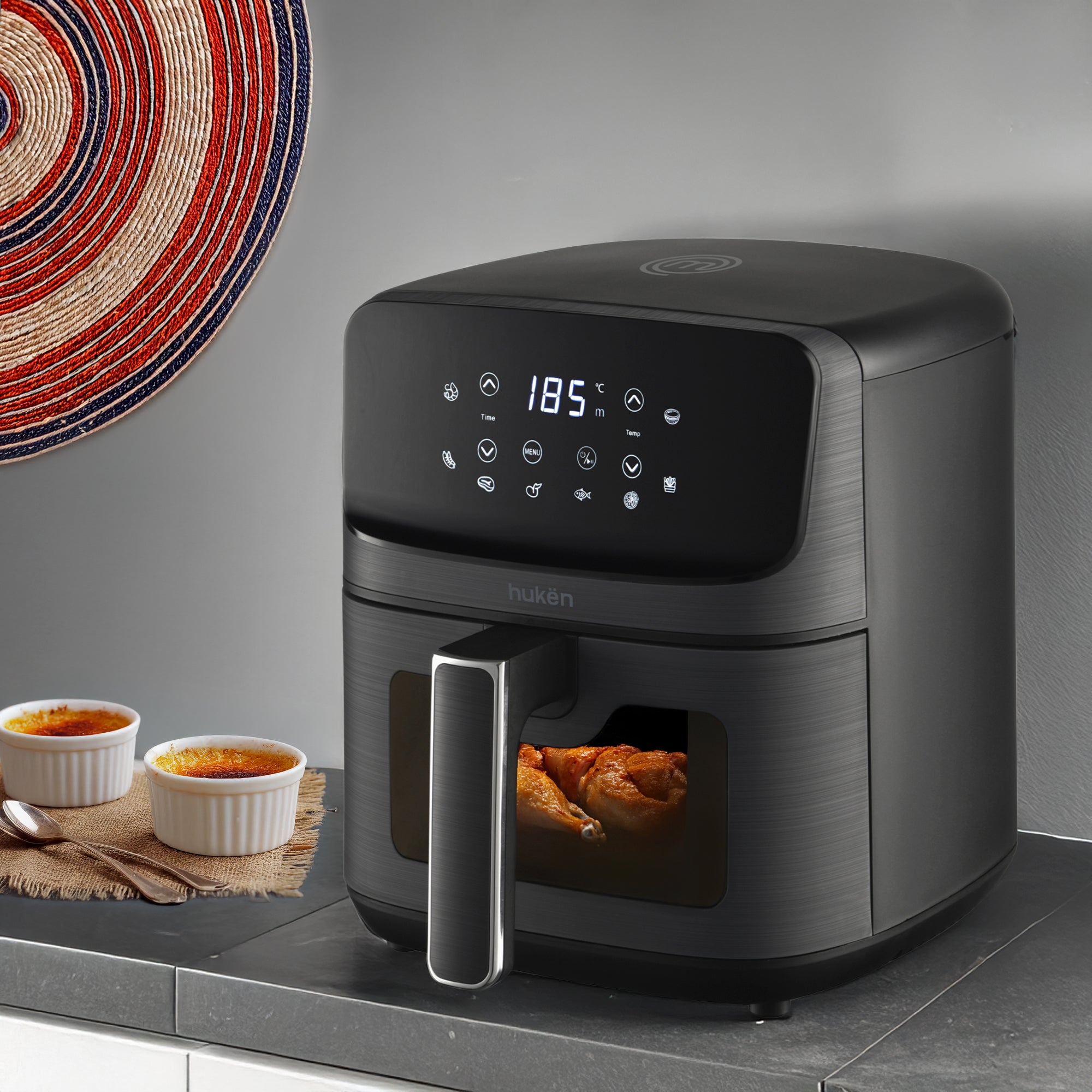 Freidora de Aire Multifuncional StylePro | 4.5L | 8 Funciones | Panel Touch LED | Acero Inoxidable