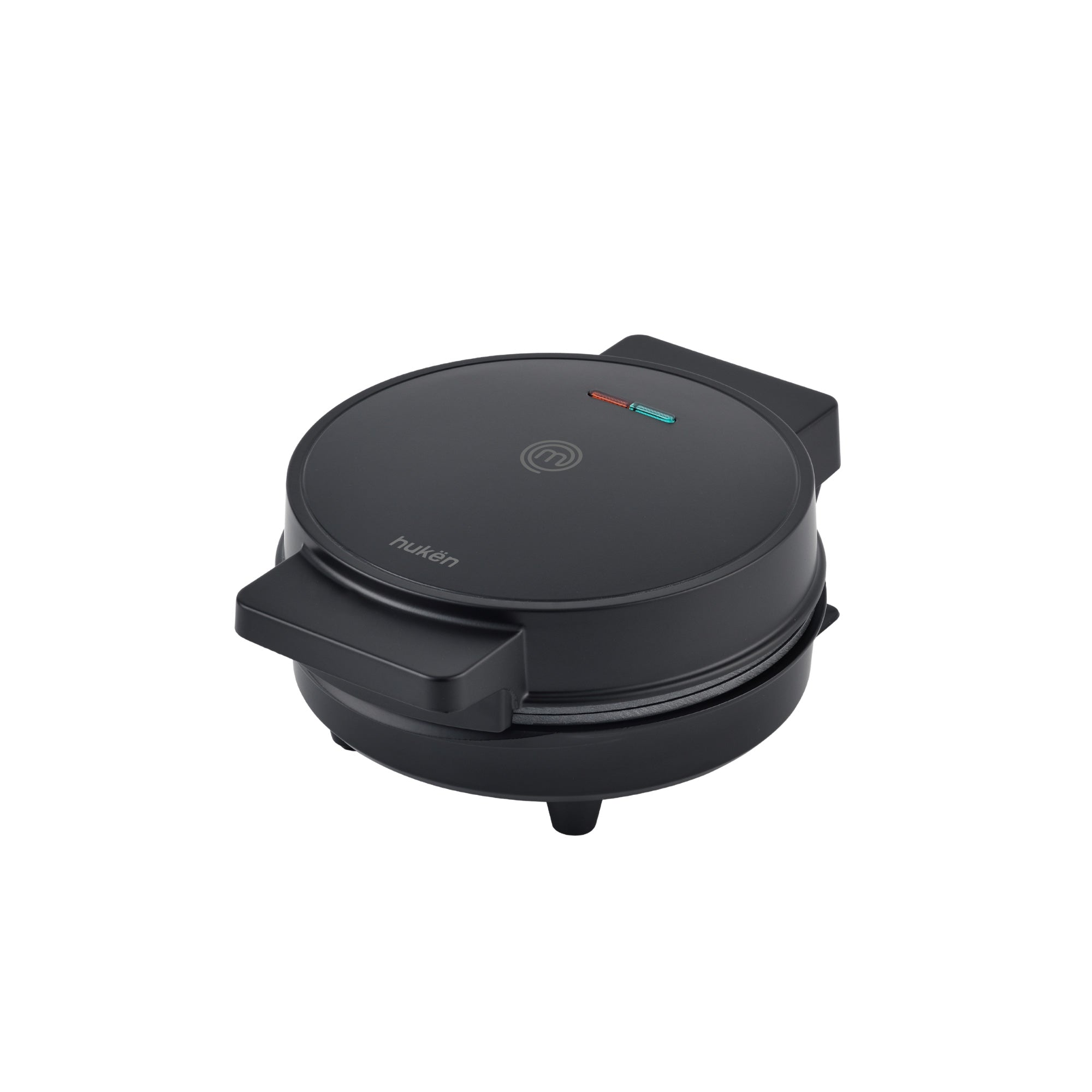 Parrilla Eléctrica Multifuncional EASY-COOK | Tecnología FLASH-COOK | Calentamiento Rápido y Uniforme | Antiadherente de Alto Nivel | Diseño Compacto | Luces Indicadoras | 17 cm de Cocción | Hukën x MasterChef