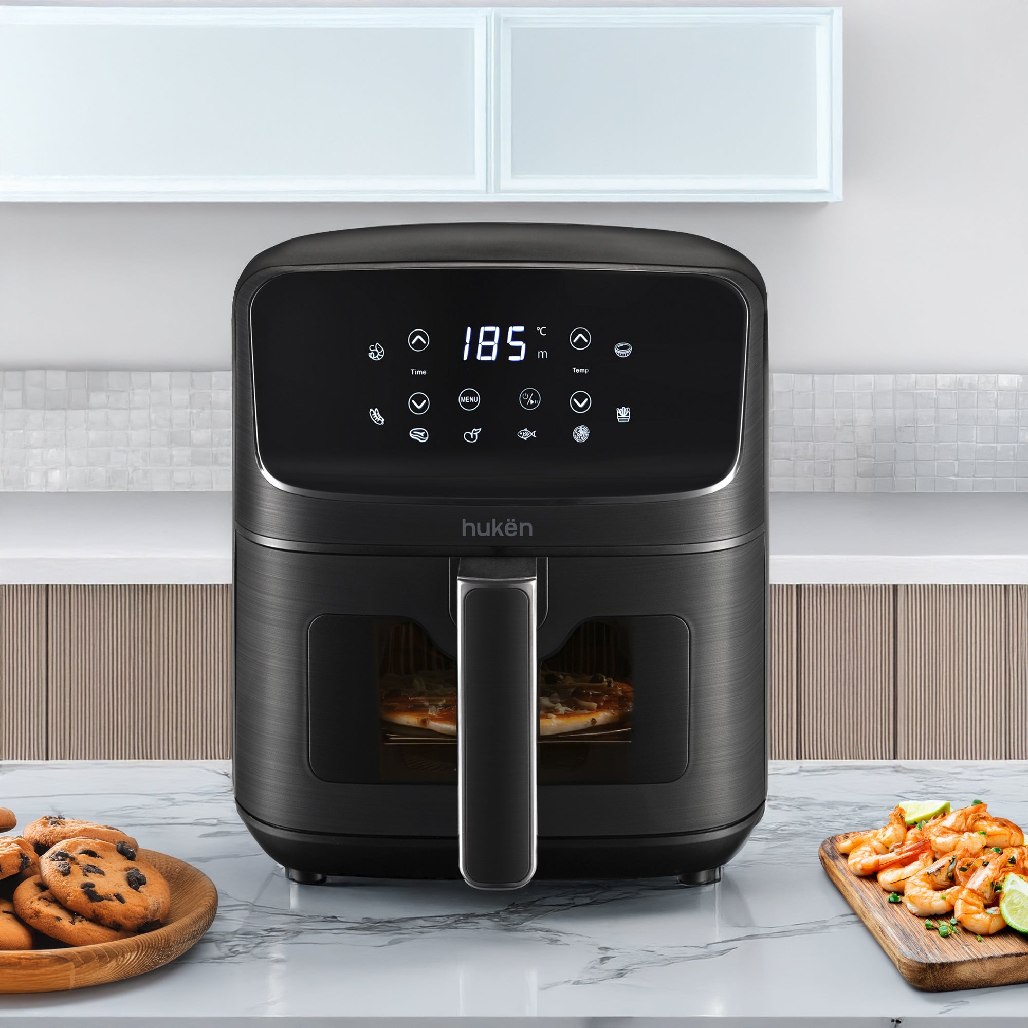 Freidora de Aire Multifuncional StylePro | 4.5L | 8 Funciones | Panel Touch LED | Acero Inoxidable