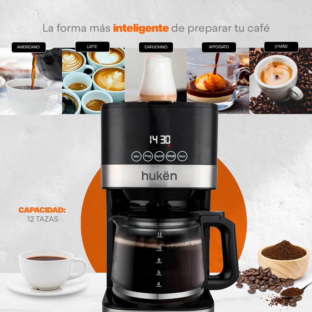 Cafetera | Programable | 12 Tazas | Smart-Brew