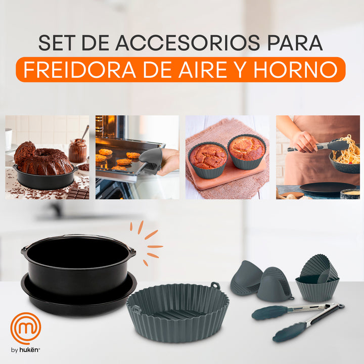 Set de accesorios para Freidora de aire | 14 piezas Masterchef by Hukën