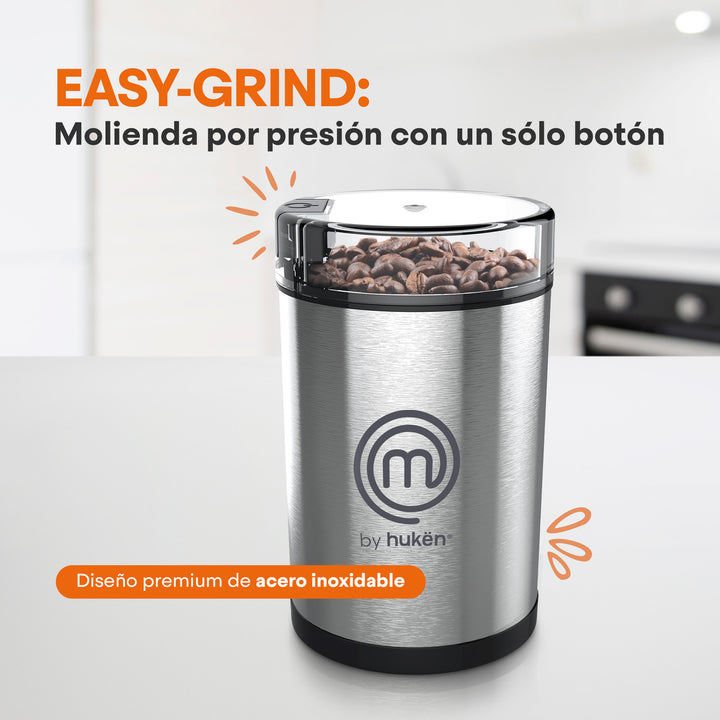 Molino de Café Eléctrico, 70 Gr., 150W, Acero