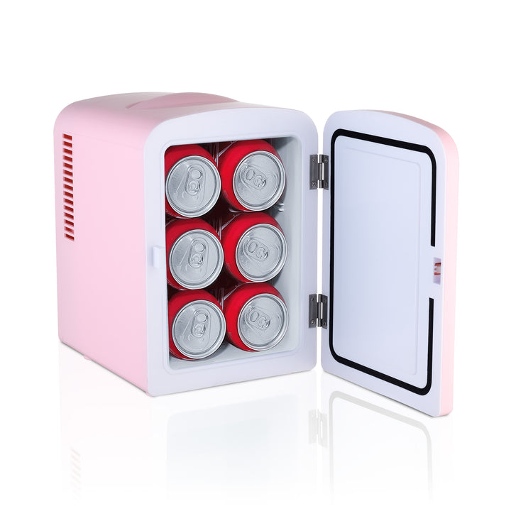 Mini-Refrigerador, Portátil, Mini-Fridge, Frigobar, Rosa, Casa y Automóvil