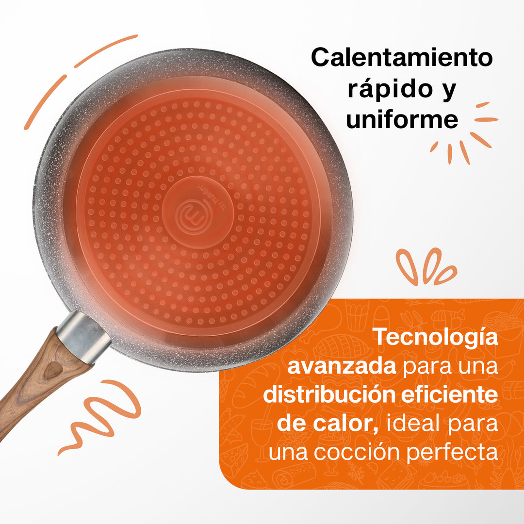 Set de Cocina Premium Granite+ | 5 piezas | Aluminio Forjado | Versátil y Multifuncional | Hukën x MasterChef