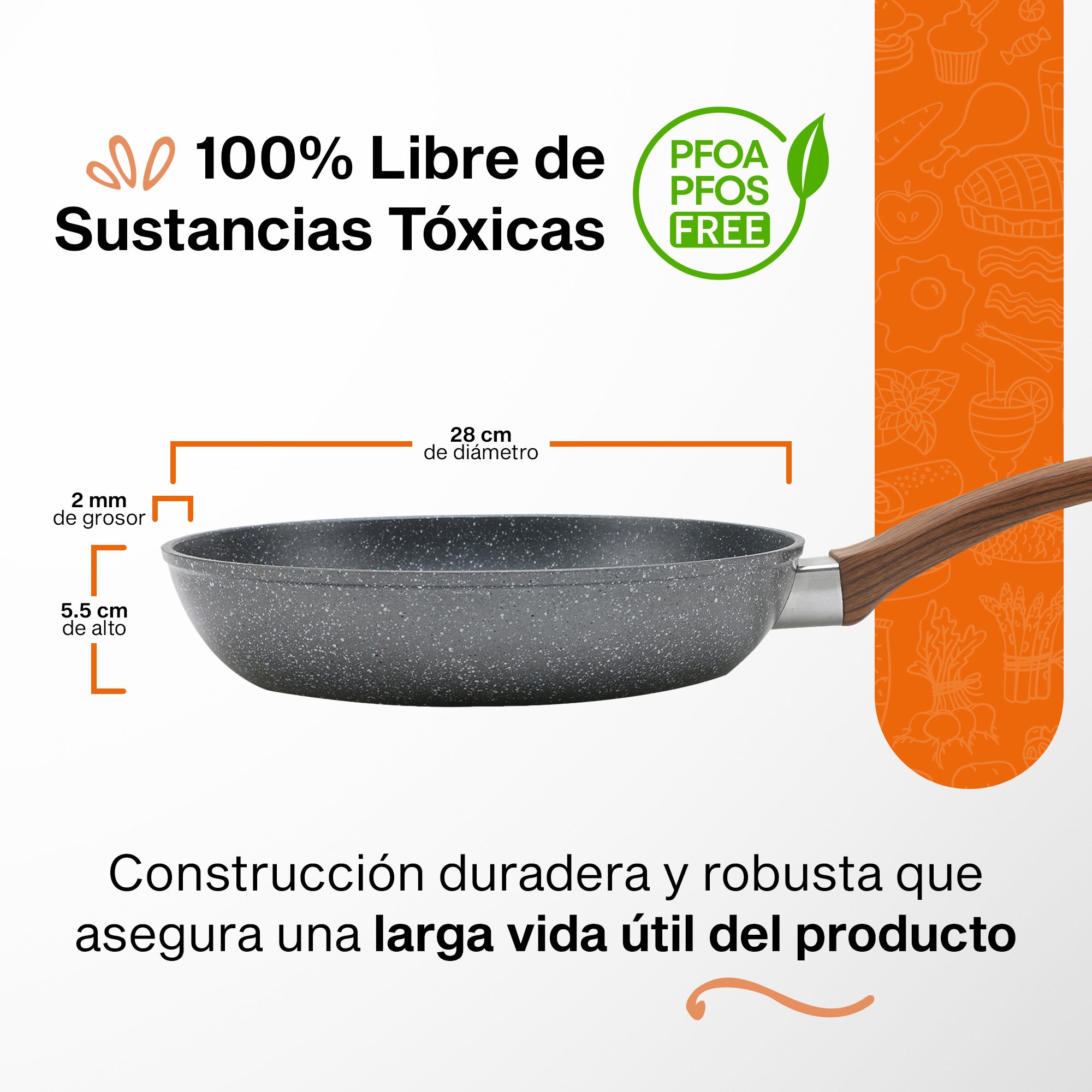 Set de Cocina Premium Granite+ | 5 piezas | Aluminio Forjado | Versátil y Multifuncional | Hukën x MasterChef