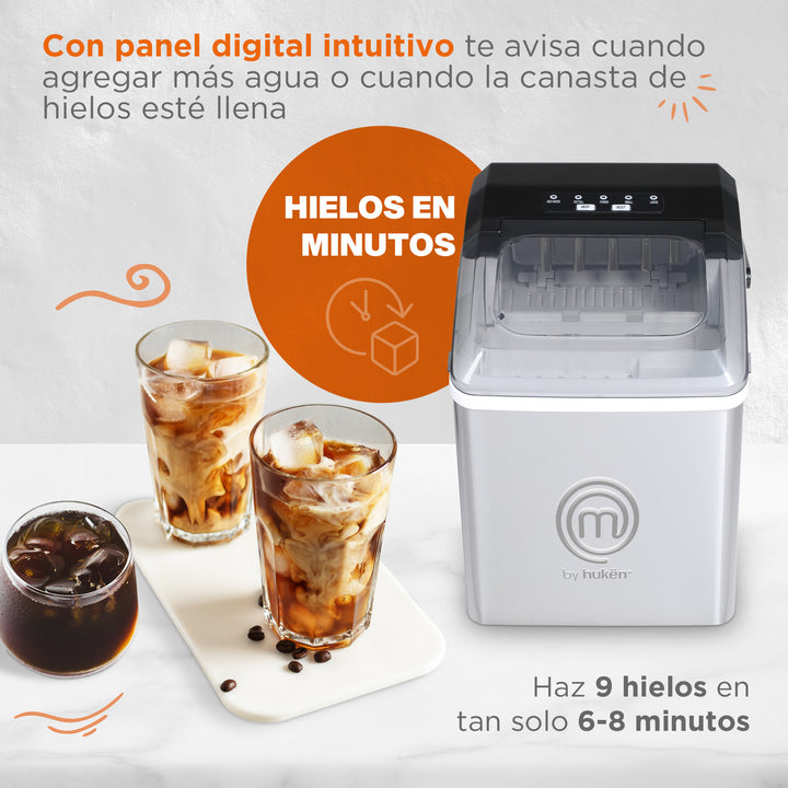 Máquina De Hielos | Panel Digital | Acero | Accesorios Removibles |  MasterChef® by Hukën®