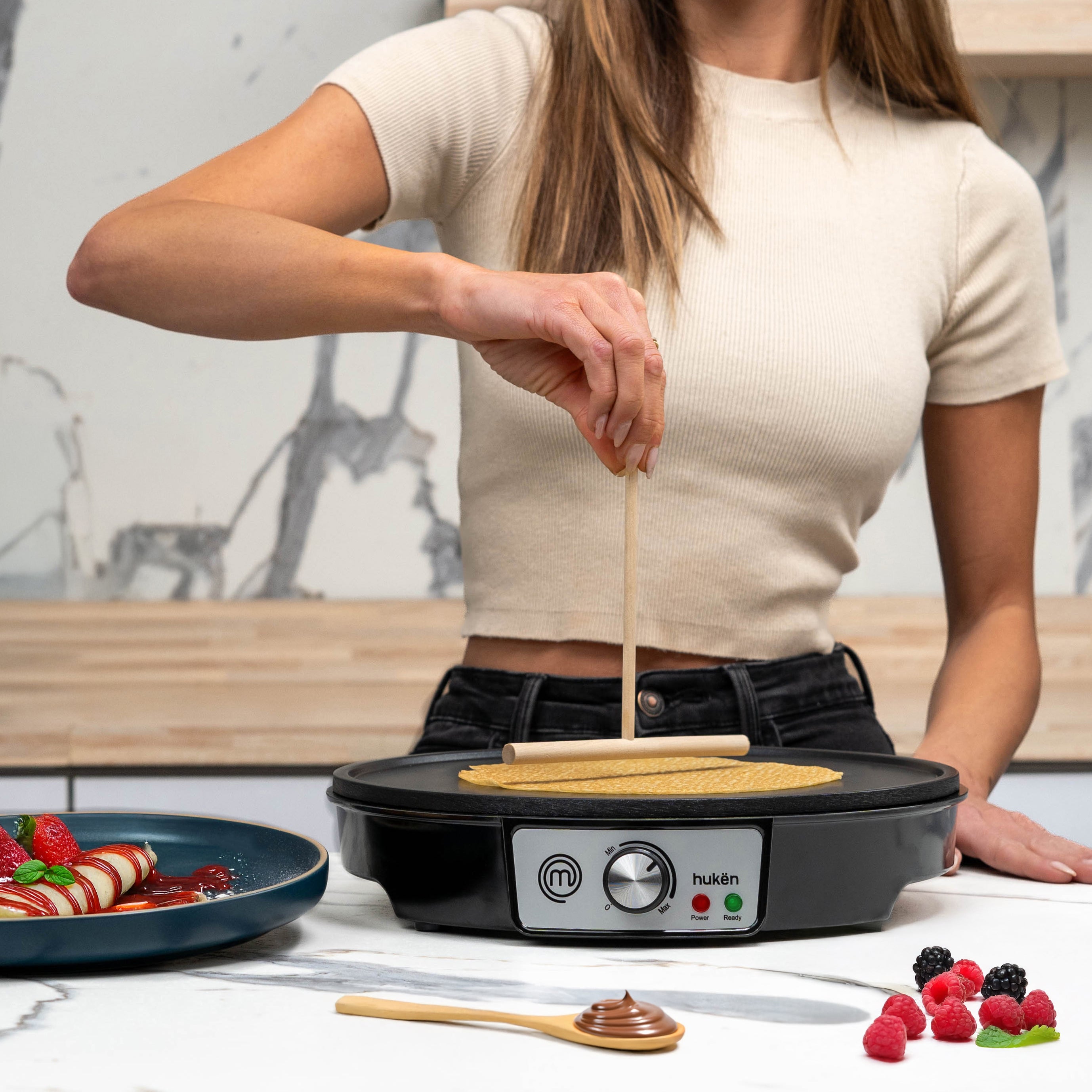 MasterChef® | Electric Crepe Maker | 12-Inch Round Grill