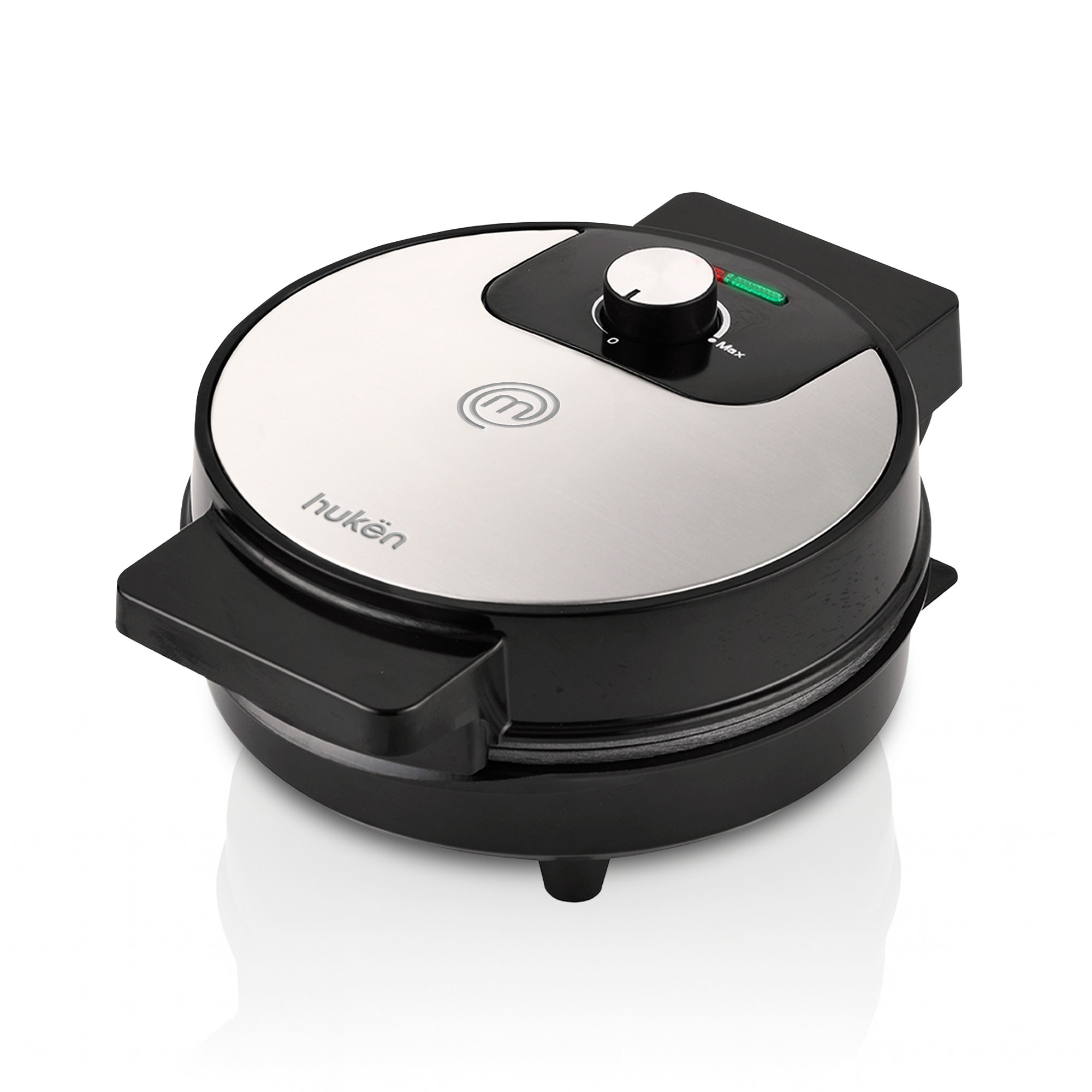Wafflera Belga Redonda Flash Cook+ de Acero | Hukën x MasterChef