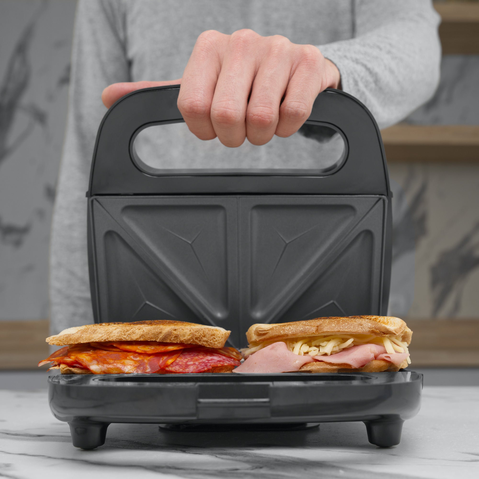 Sandwichera HEAT+ Acero Compacta Antiadherente | Hukën x MasterChef