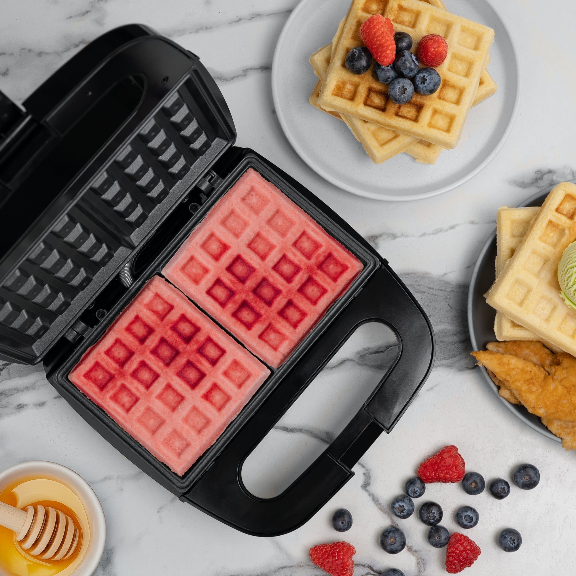 Wafflera Belga POWER-READY 2 Rebanadas | Acero Inoxidable | Hukën x MasterChef