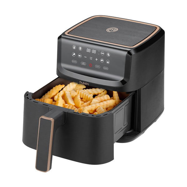 Freidora de Aire | Air Fryer | Touch | Digital | 3.5 Litros | Fríe sin Aceite | Negro Matte