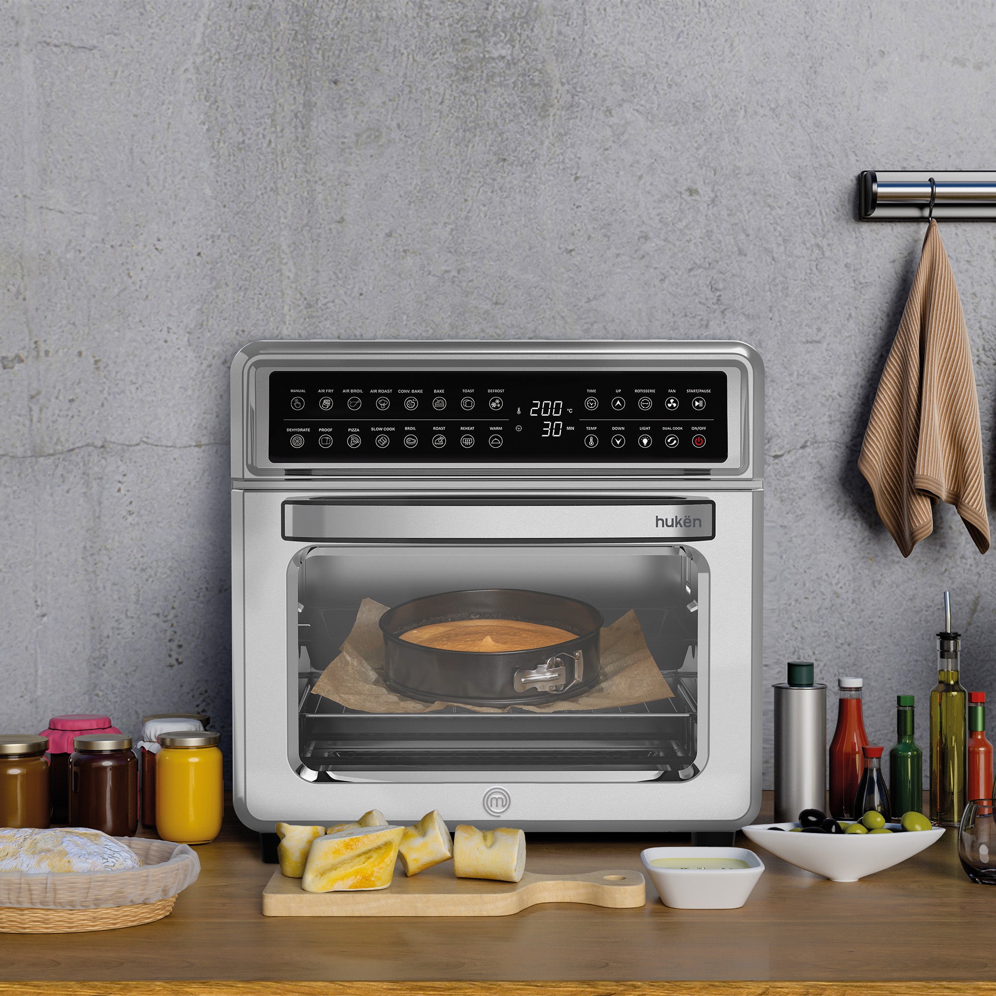 Horno Freidora de Aire Digital | 20 Litros | Panel Touch | Acero Inoxidable