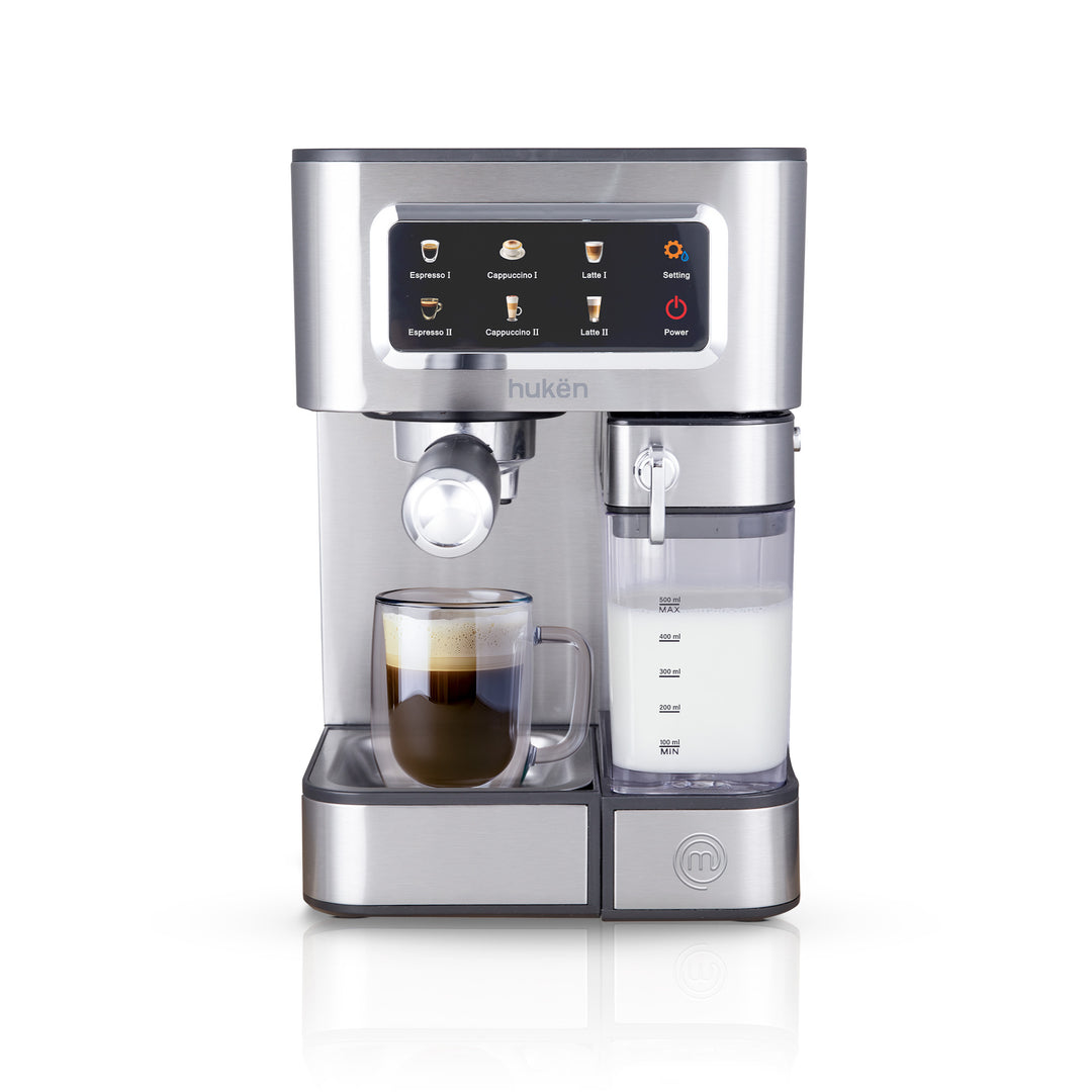 Cafetera Automática Barista+ | 15 Bares | Panel Touch | 1.8L | Máquina de Espresso | Compatible con Café Molido, Pods y Cápsulas