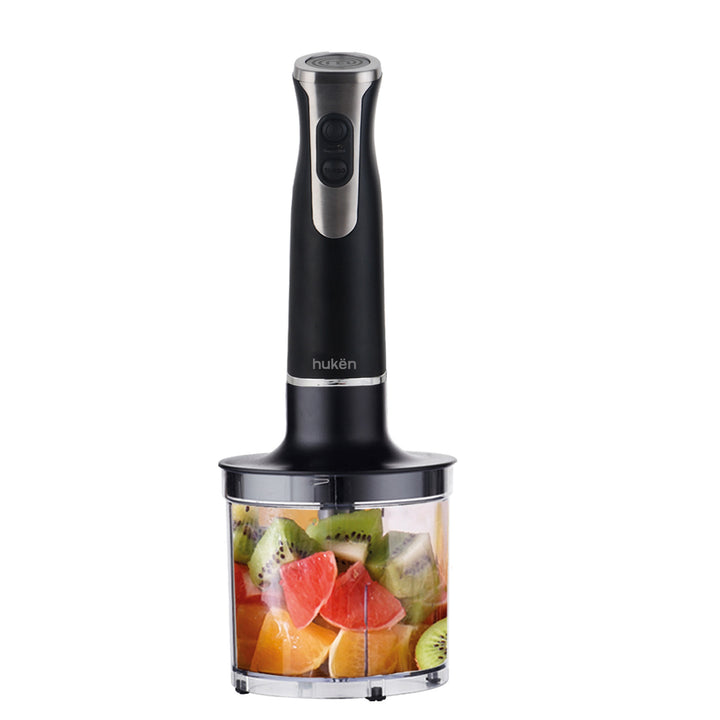 Set De Licuadora De Inmersión Blend+, Accesorios Removibles, Diseño Premium, Negro Matte