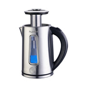 Tetera Eléctrica STEEL-FUSE 1.7L | Infusor Removible | Acero Inoxidable | Apagado Automático | Luz LED Indicadora | Base Giratoria 360° | Marca Hukën x MasterChef