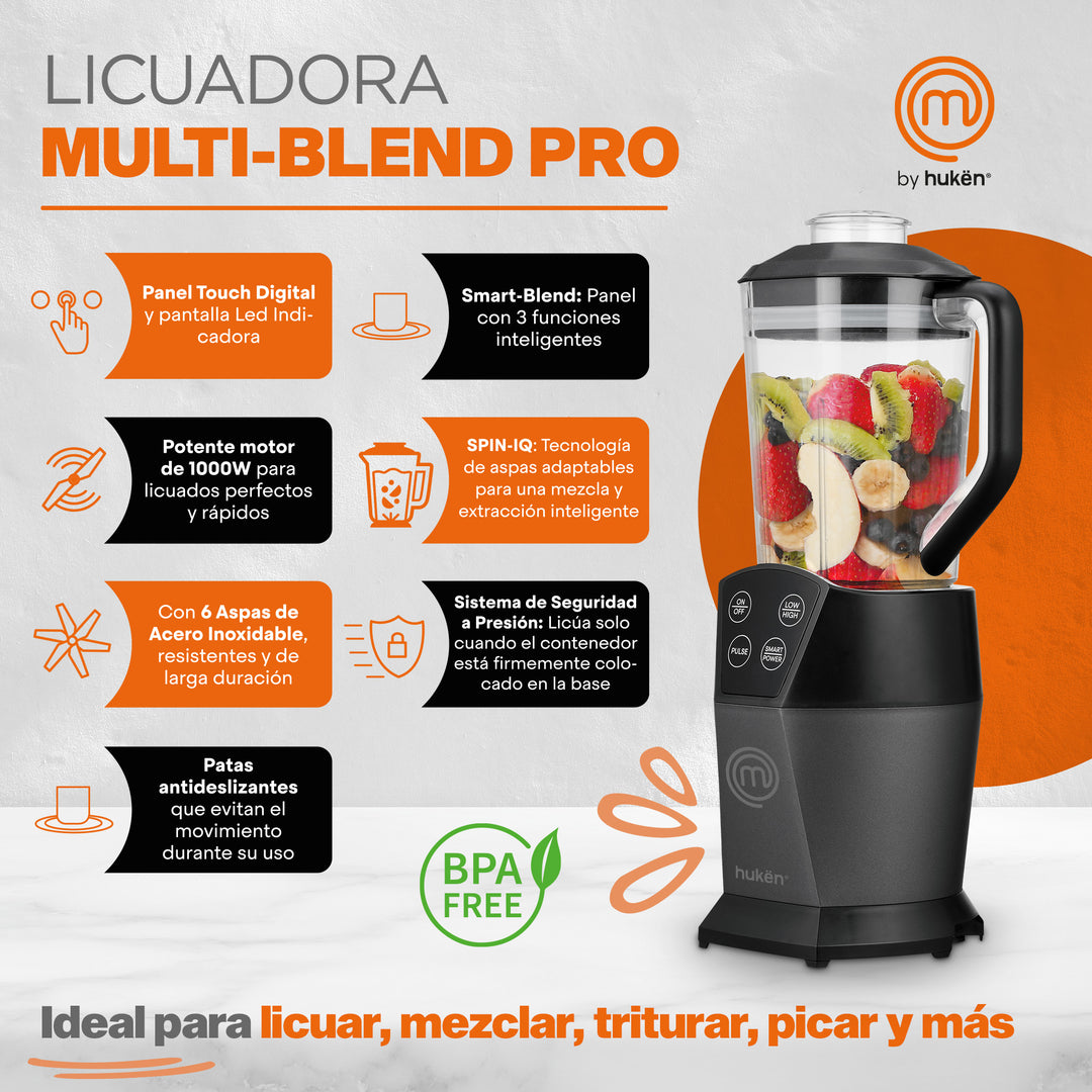 Olla Multifuncional + Licuadora Multi-Blend Pro Max MasterChef® by Hukën®
