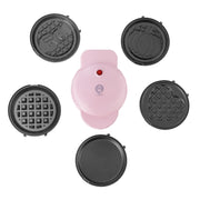 Set Mini Wafflera MultiMaker | 7 Platos Intercambiables | FLASH-COOK | Antiadherente | Luz Indicadora | Lavavajillas Seguro | Estuche Incluido | Hukën x MasterChef