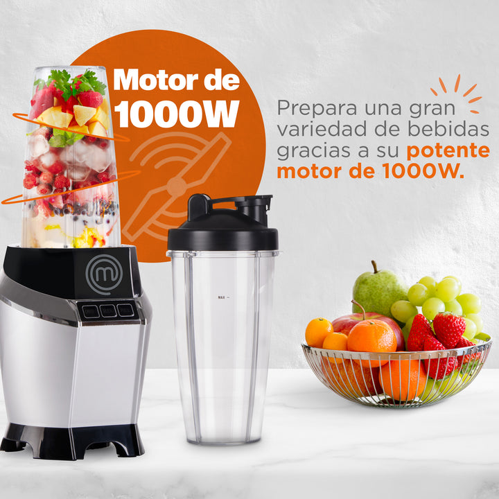 Nutri-Blender | Licuadora | 1000W | Libre de BPA |Procesador de alimentos | MasterChef®