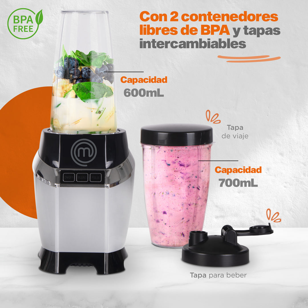 Nutri-Blender | Licuadora | 1000W | Libre de BPA |Procesador de alimentos | MasterChef®