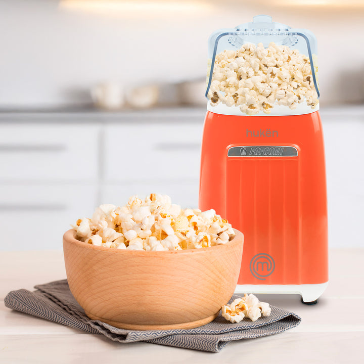Máquina de Palomitas Air-Pop Retro, Edición Especial, 80g, Palomera Sin Aceite, Naranja