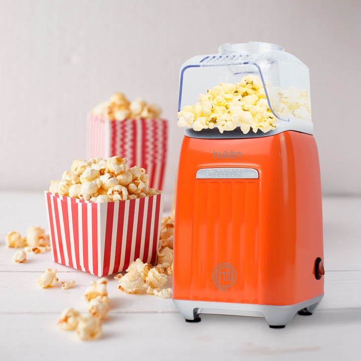 Máquina de Palomitas Air-Pop Retro, Edición Especial, 80g, Palomera Sin Aceite, Naranja