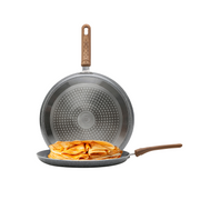 Crepera Granite+ Antiadherente 28cm | Mango Suave y Frío al Tacto | Calentamiento Rápido | Compatible con Inducción | Aluminio Forjado | Libre de PFOA | Hukën x MasterChef