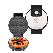 Wafflera Belga Redonda Flash Cook+ de Acero | Hukën x MasterChef