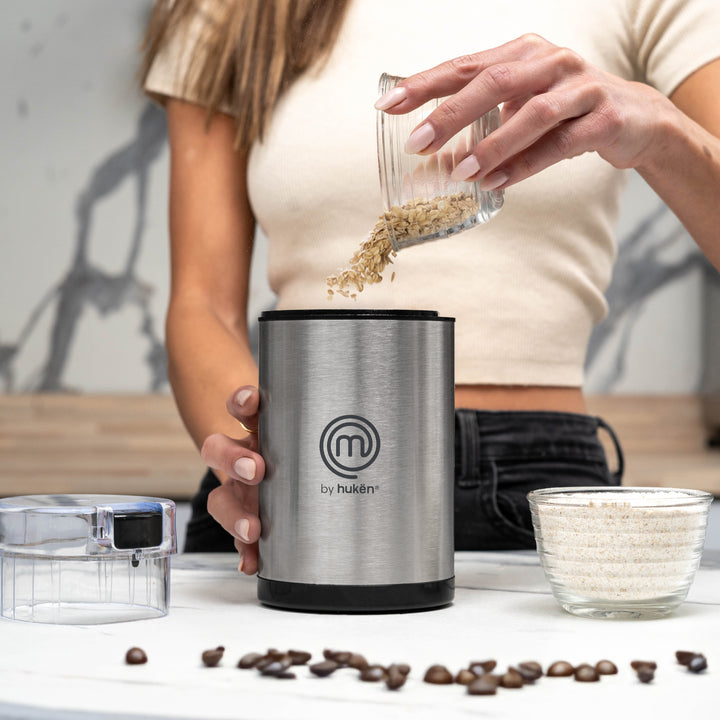 Molino de Café Eléctrico, 70 Gr., 150W, Acero