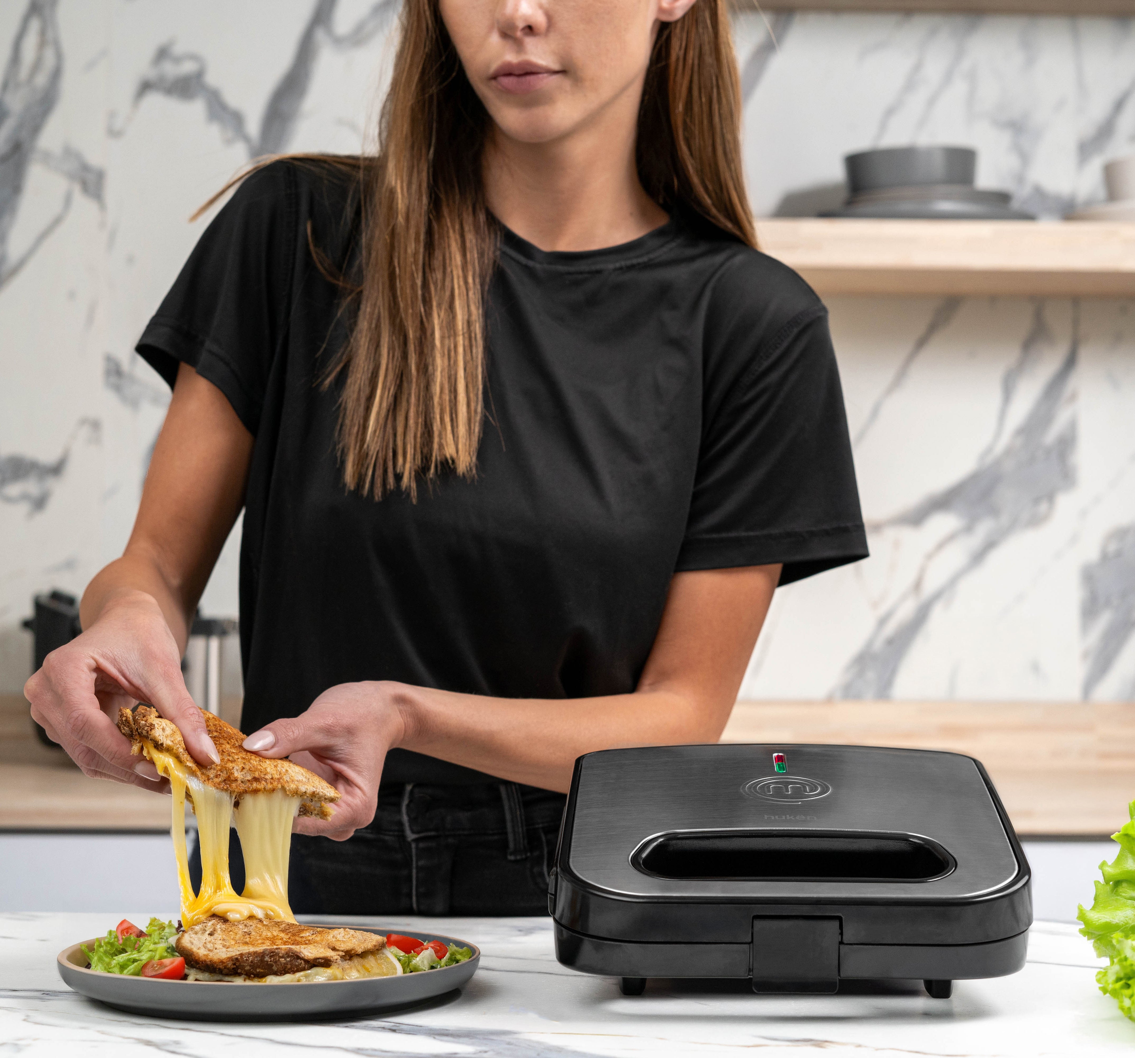 Sandwichera | Heat+ Premium | 2 Rebanadas | Acero Inoxidable