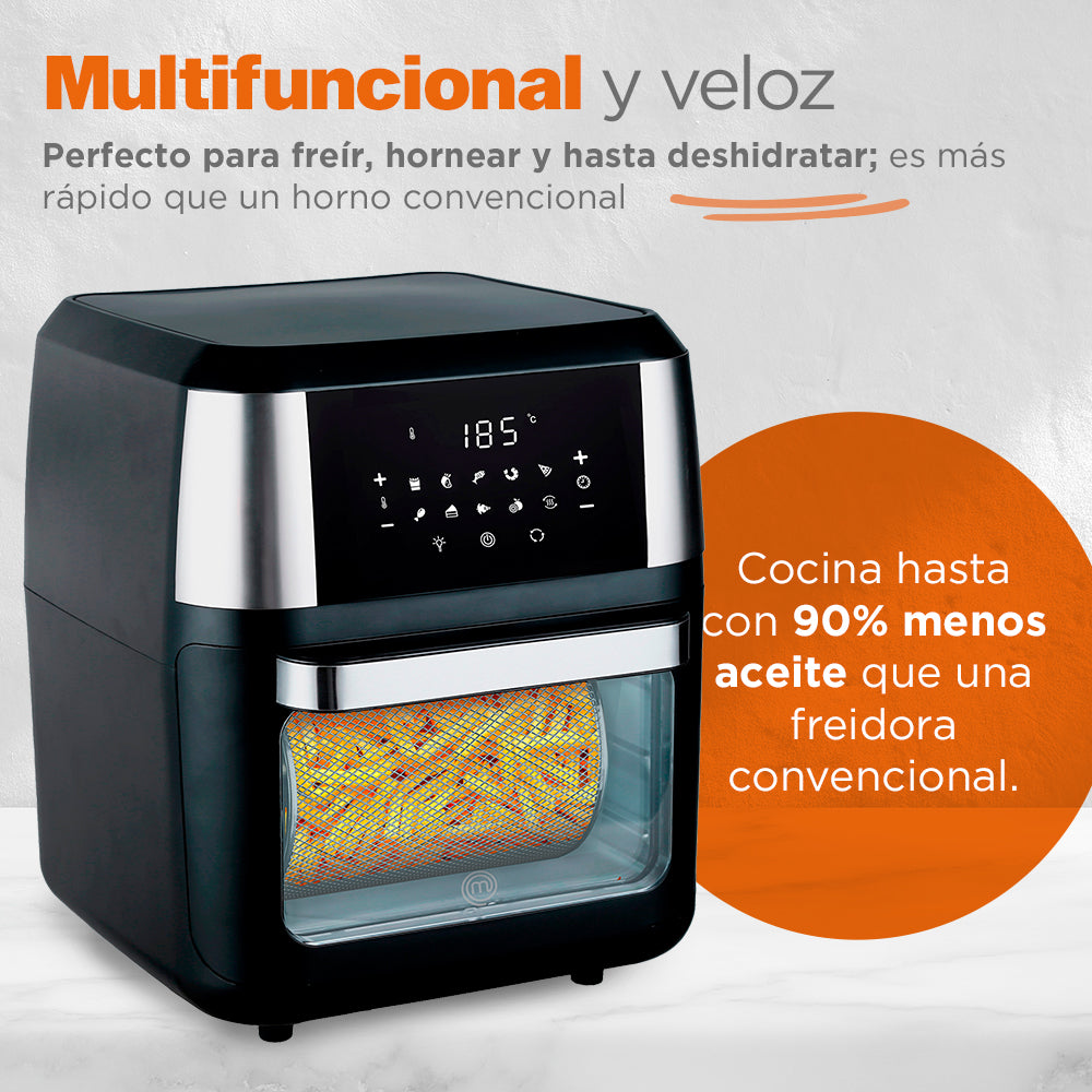 Freidora de Aire Multifuncional | 12 Litros | Acero Inoxidable