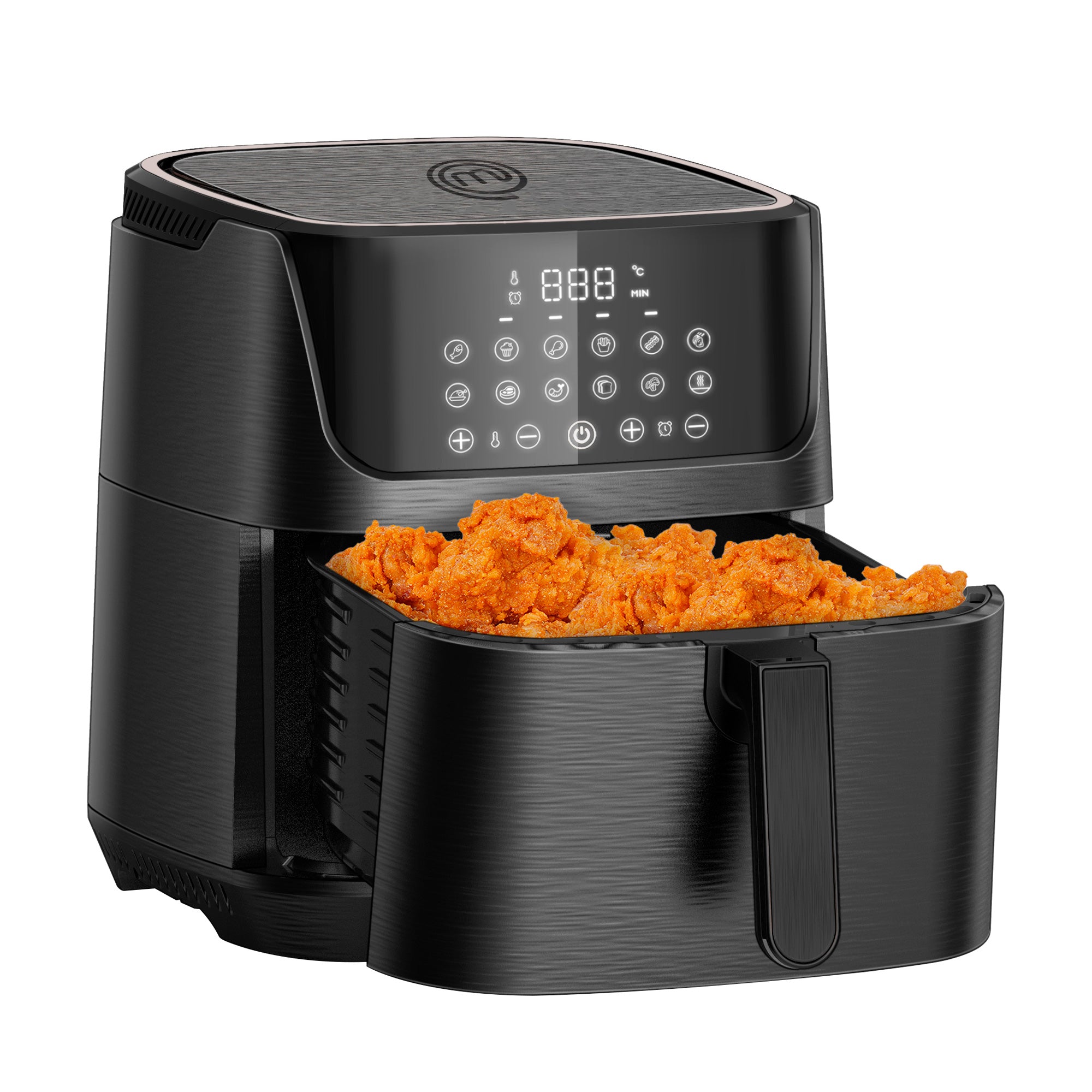 Freidora de Aire Air Fryer Touch Digital 8 Litros Frie sin Aceite Negro XL MasterChef Huken